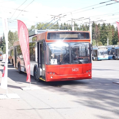 В Ижевске на линию выпустили первые 4 троллейбуса, поступившие из Москвы