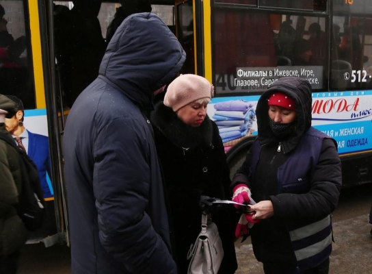 Более 900 жителей Ижевска нарушили масочный режим в общественном транспорте