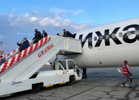 Первый Boeing 737-800 в ливрее цветов флага Удмуртии прибыл с пассажирами в Ижевск