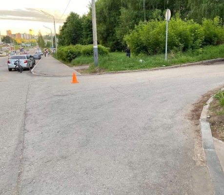 В ДТП с иномаркой в Ижевске пострадал велосипедист 