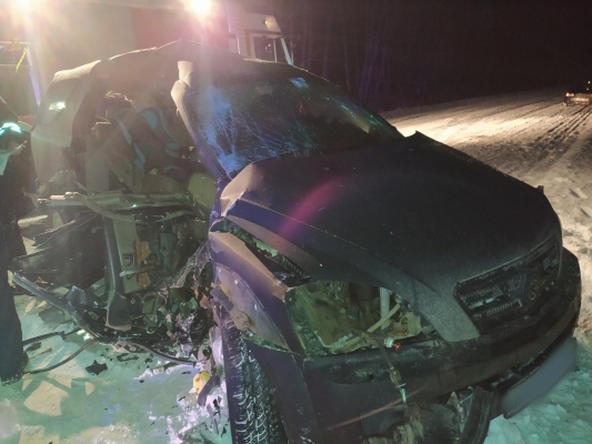 Пассажир иномарки погиб при столкновении двух автомобилей в Удмуртии
